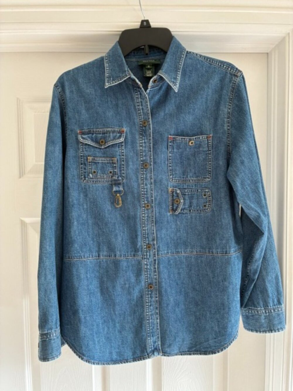 Vintage Lauren Jeans CO ( Ralph Lauren ) Denim utility jacket, size 10